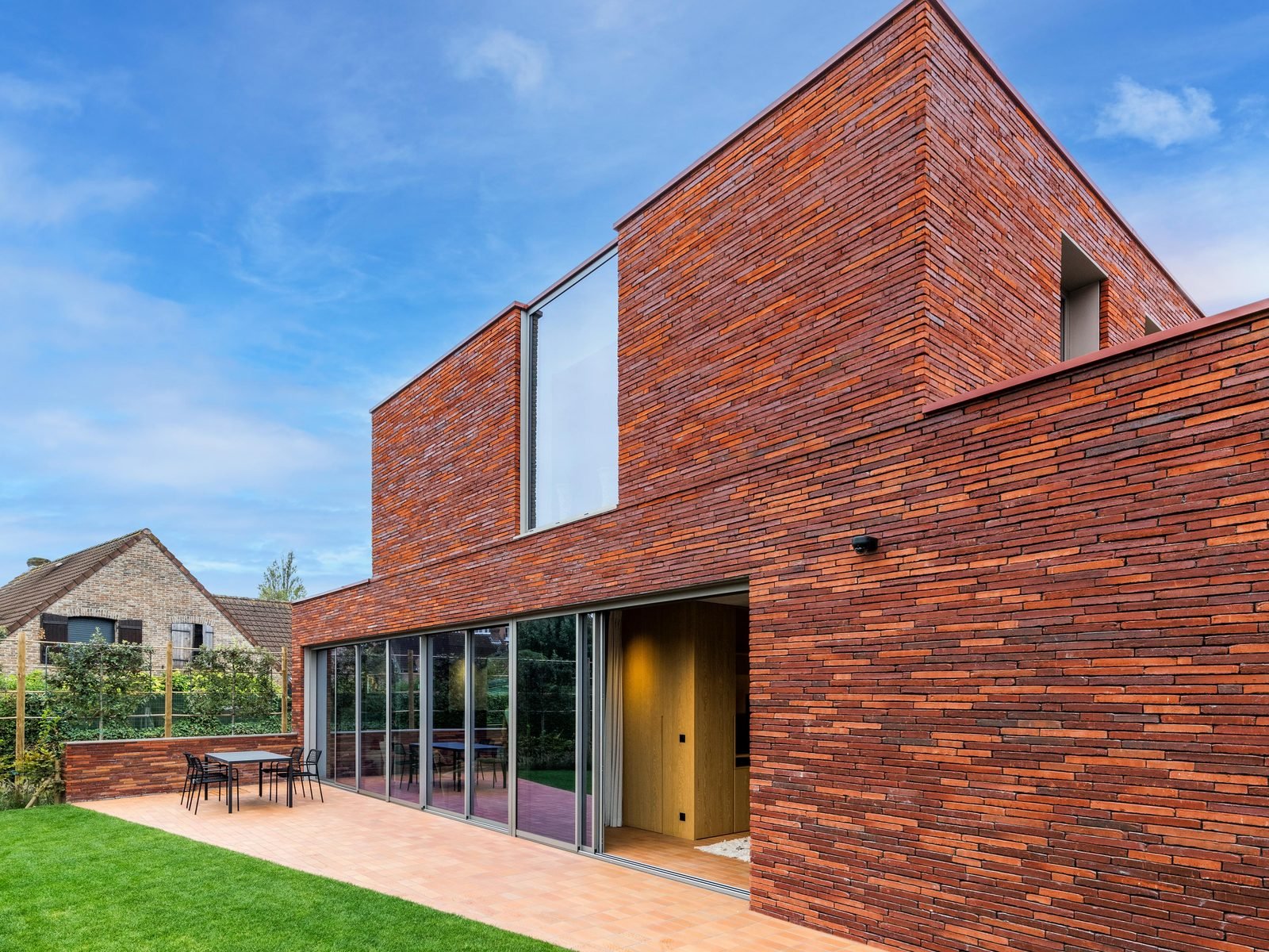 Maison d'architecte en parement de brique