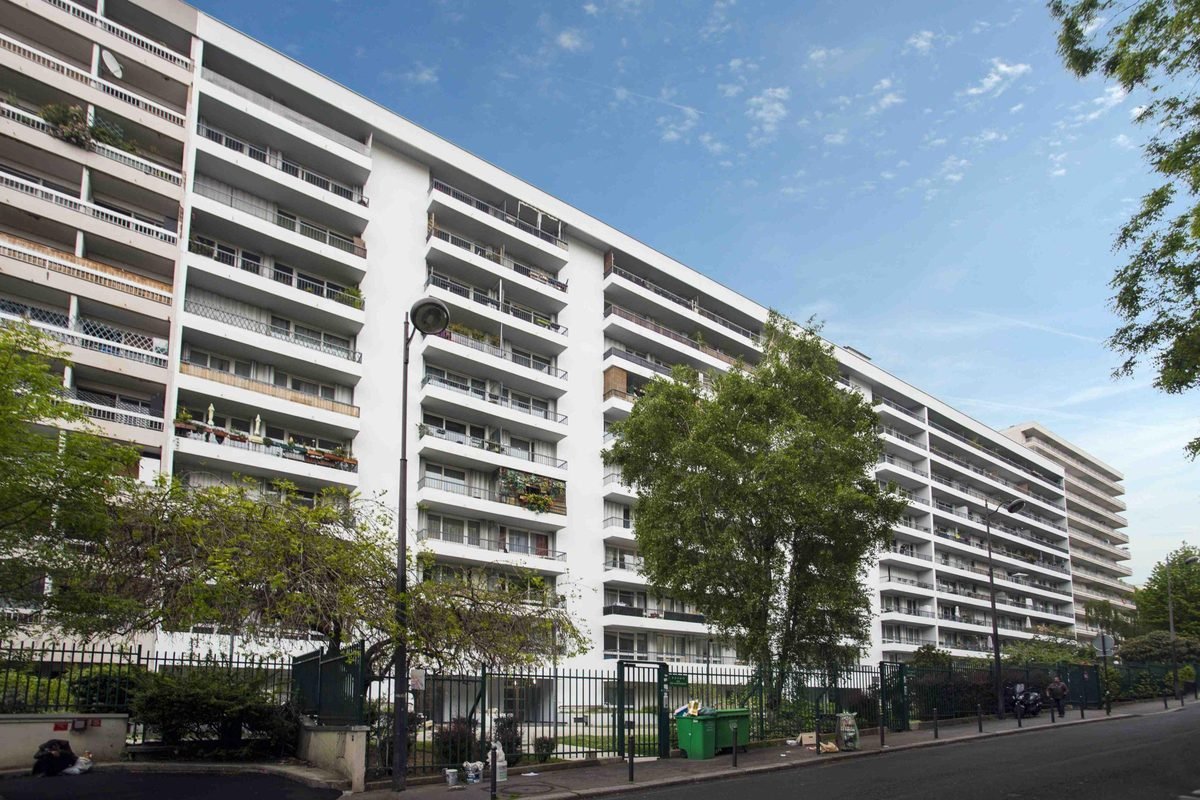 Grand ensemble après ravalement de façade
